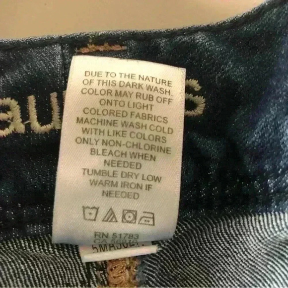 Maurices Women Straight Leg Blue Slight Stretch Denim Jeans  Size 15/16 Short - Picture 6 of 15
